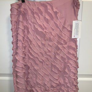 Emanuel Ungaro Slanted Ruffle Skirt